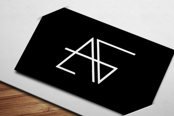 I will design a geometrically structured minimalist logo