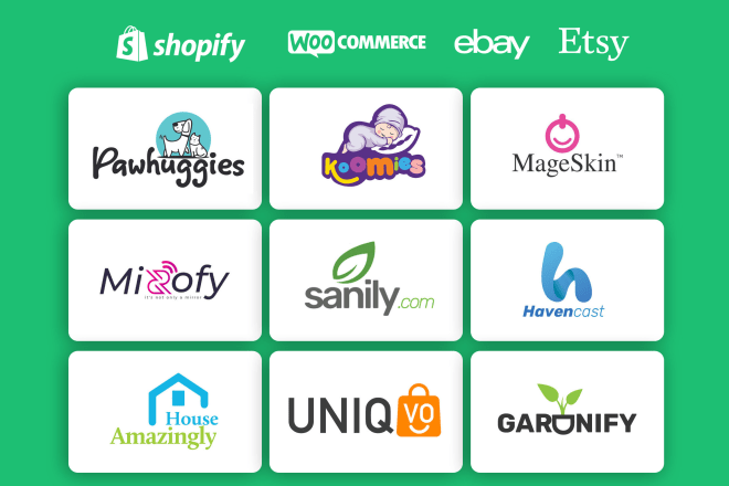 I will design a professional logo for ecommerce website or store