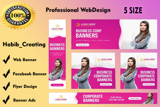 I will design amazing website header, slider or banner