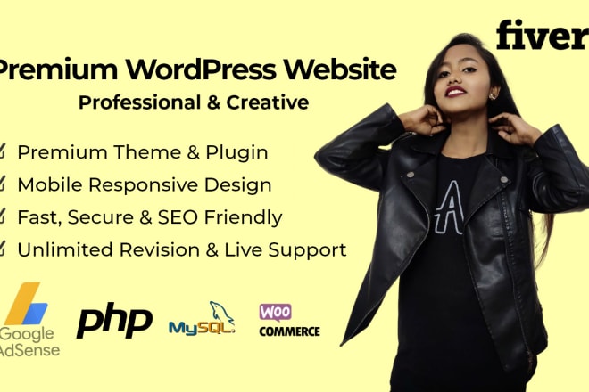 I will design and develop responsive wordpress website