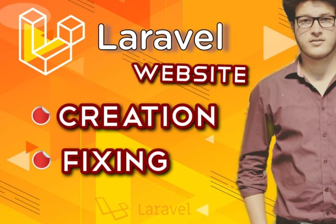 I will design and fix the laravel website for you