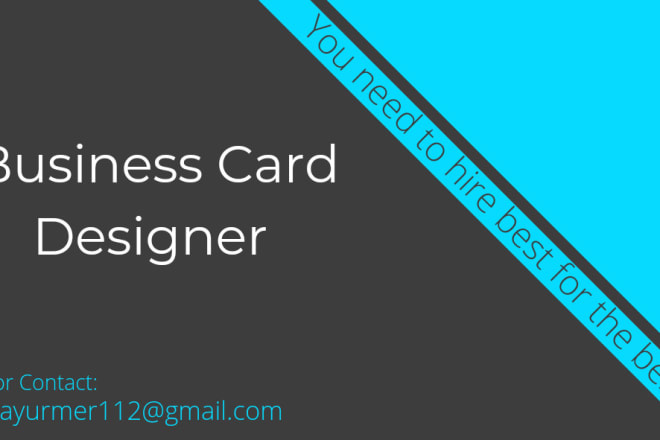 I will design attractive and beautiful business cards