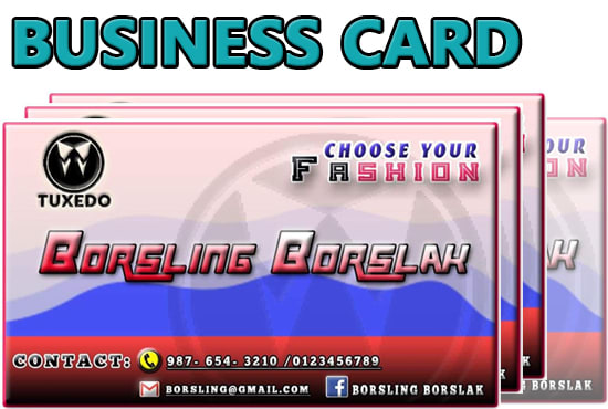 I will design business card or calling card rush