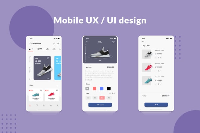 I will design interactive mobile apps ux ui