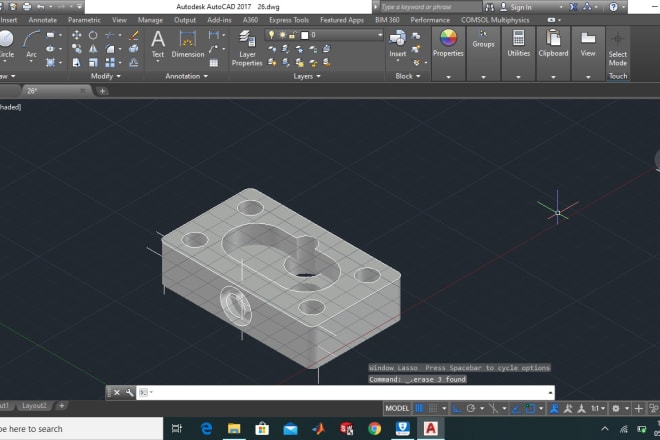 I will design mechanical part drawing in autocad