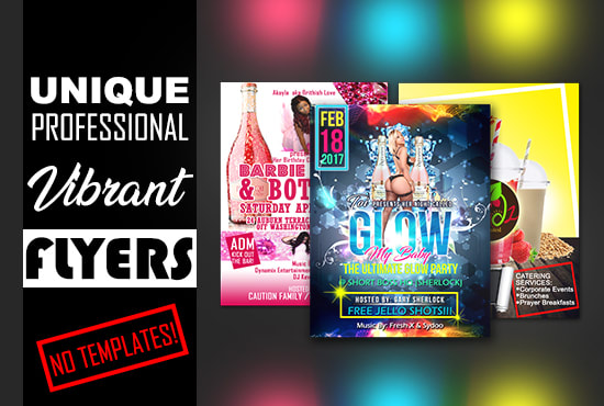 I will design standout and unique flyers