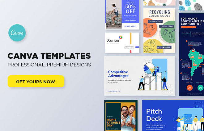 I will design stunning canva templates with your brand style