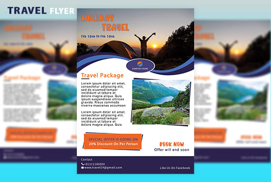 I will design travel,spa, beauty salon and food flyer and poster