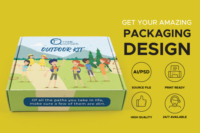 I will design unique packaging box