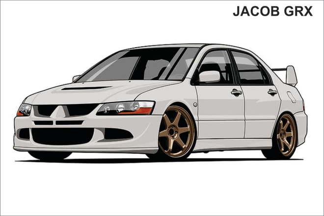 I will design your car or any vehicles to vector illustration
