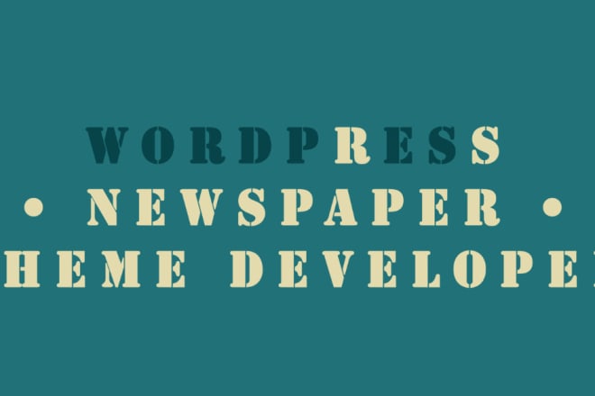 I will design your wordpress website with newspaper theme