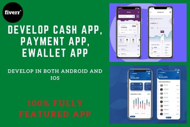 I will develop awesome ewallet app, cash app, loan app, bitcoin wallet app