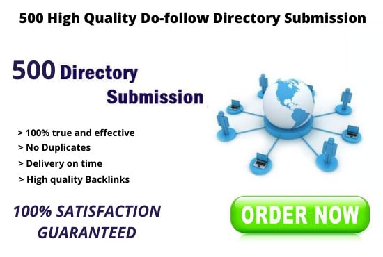 I will do 500 high quality dofollow directory submission backlinks