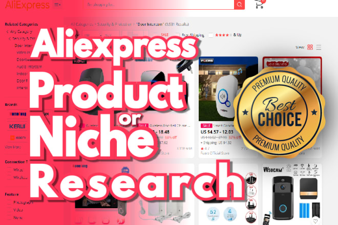 I will do aliexpress product research or aliexpress niche research in 24 hours