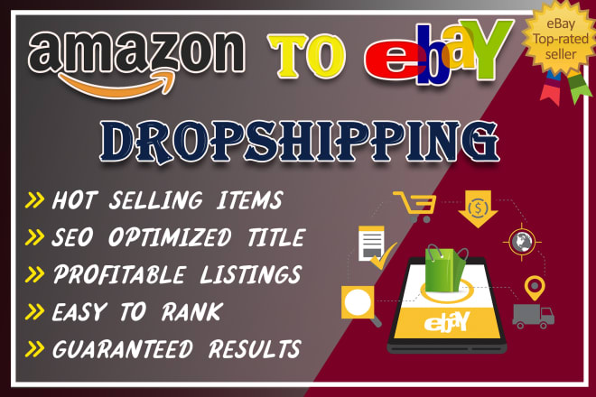 I will do amazon to ebay dropshipping and product listings