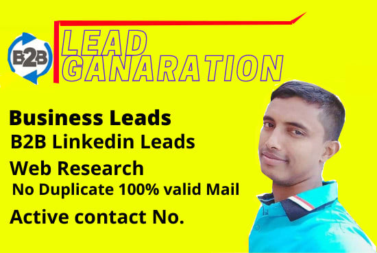 I will do b2b lead generation and linkedin sales leads generation