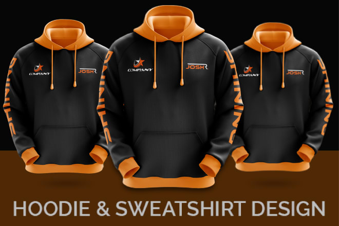 I will do custom sublimation hoodie and sweatshirt design by logo or pattern