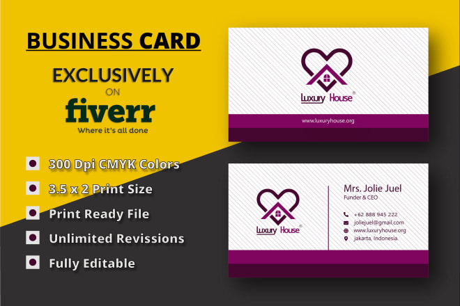 I will do design unique and custom business card design