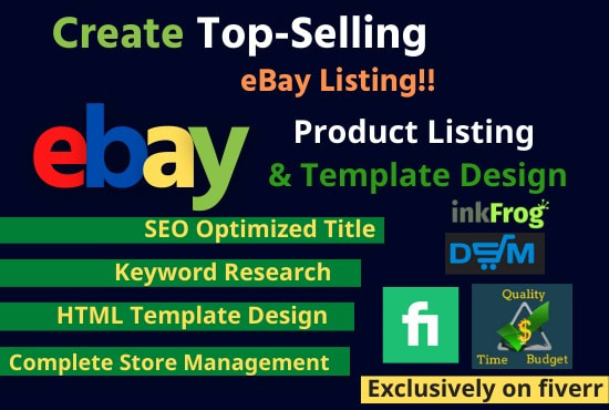 I will do ebay SEO product listing and HTML template design
