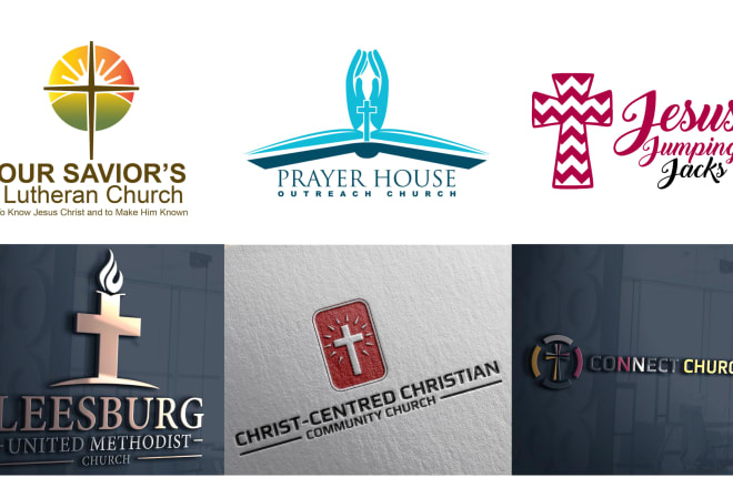 I will do fancy church logo design