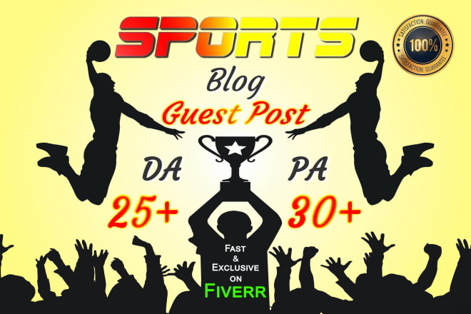 I will do guest post on sports blog