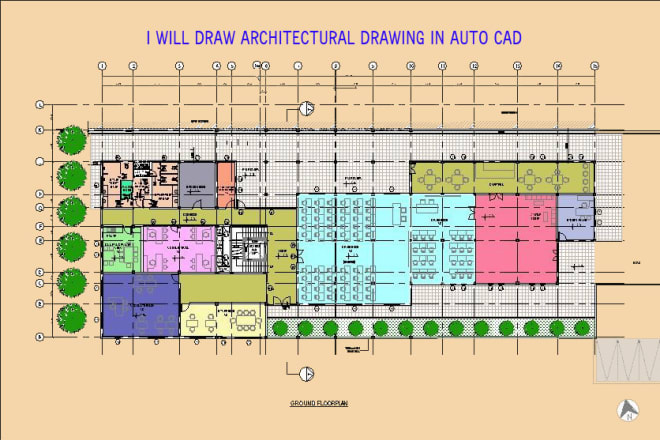 I will draw architectural drawing in auto cad