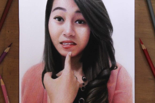 I will draw beautiful colored pencils portrait from a photo