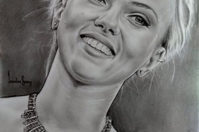 I will draw realistic pencil portrait from a photo in 24 hours