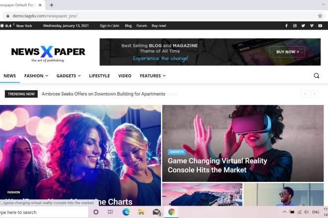 I will install newspaper theme by tagdiv themeforest