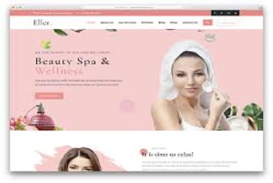 I will make a responsive hair, beauty salon, cosmetics, boutique and spa website