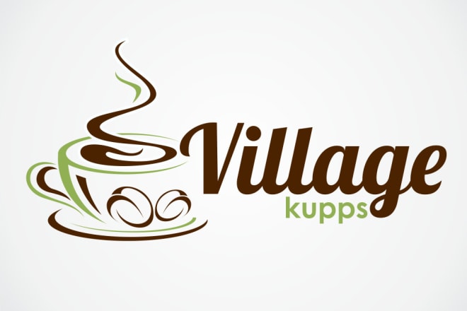 I will make an amazing coffee shop logo design with free vector file