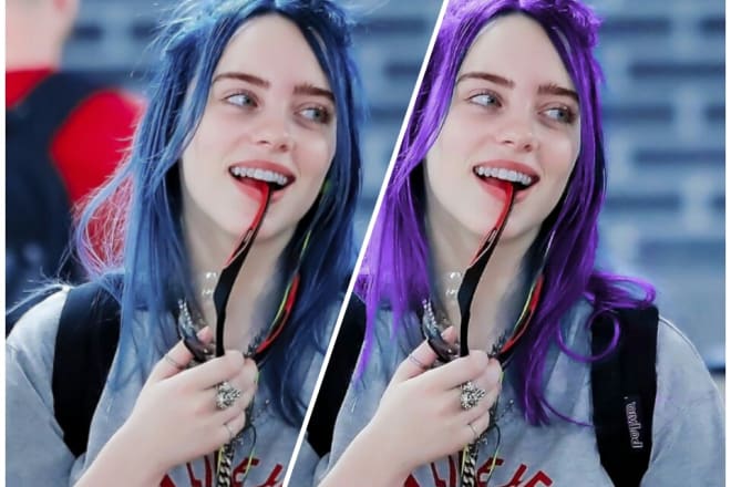 I will naturally change your hair color in photoshop