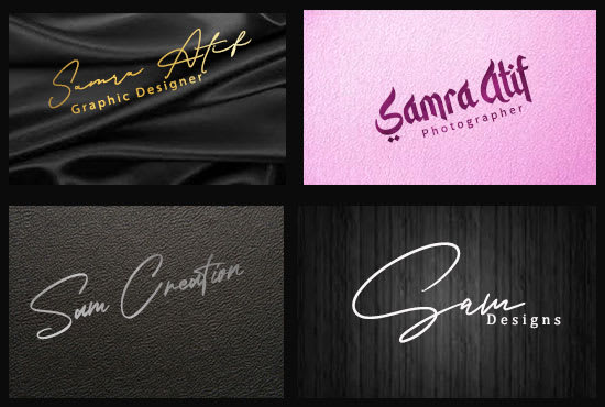 I will professionally design signature logo for your business