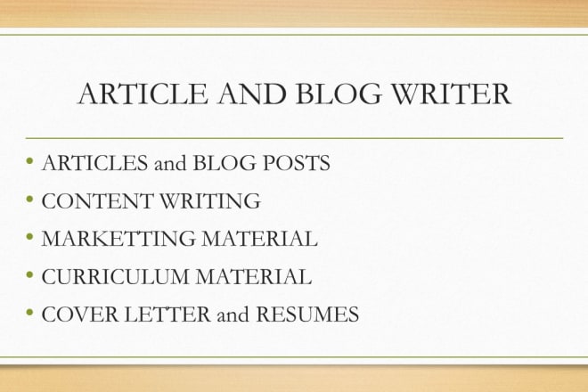 I will proofread, rewrite article and website content