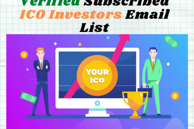 I will provide a verified subscribed ico investors email list