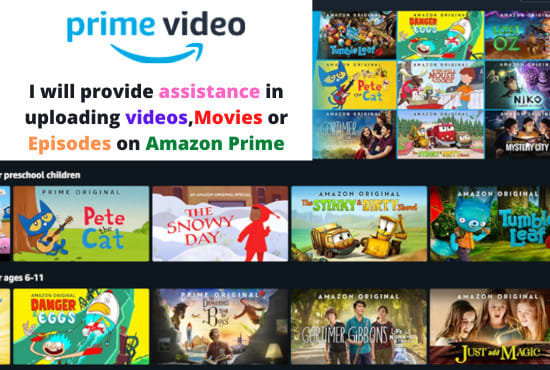 I will provide amazon prime video assistance for uploading videos