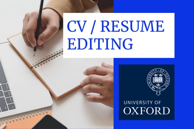 I will review and edit your CV or resume