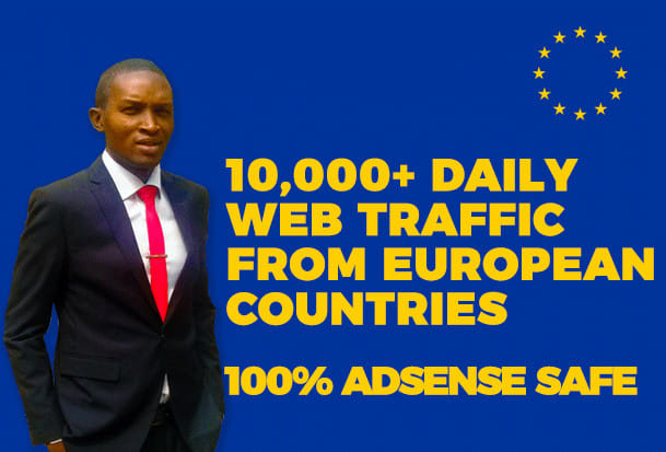 I will send targeted traffic from european countries