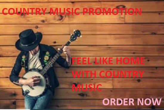 I will soar country music and promote to 900 playlist curators