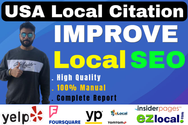I will usa local citations or USA local business listings