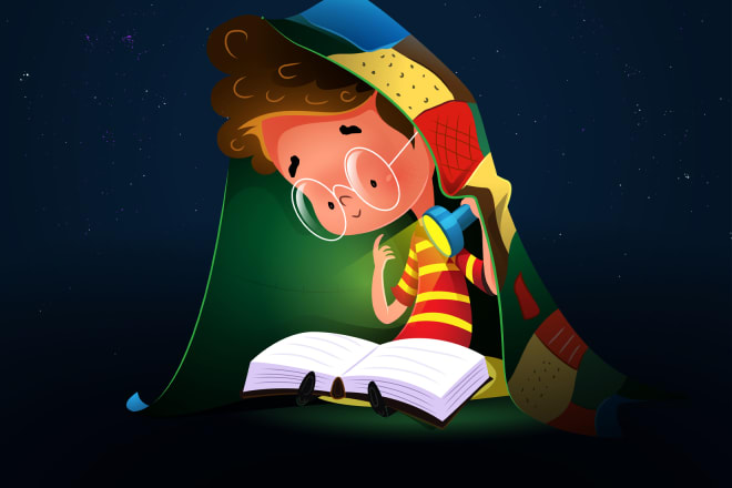 I will write a touching children story in arabic, english or french