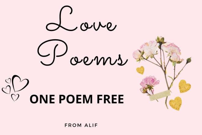 I will write love poems for your boyfriend, girlfriend in 24 hours