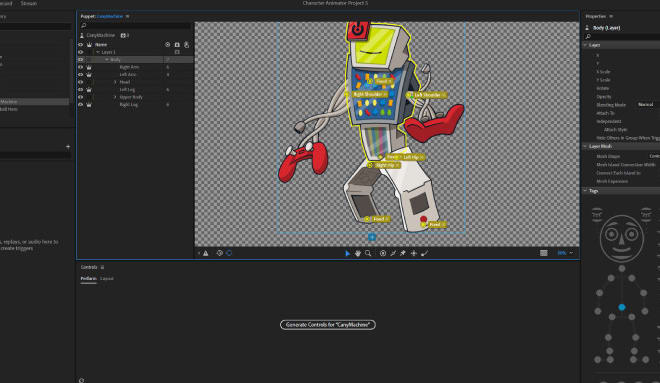 I will rig and create adobe character animator puppet