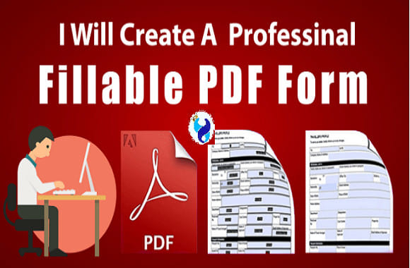 I will design a fillable pdf form