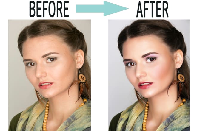 I will add a makeup to your photo, edit and retouch