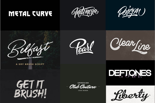 I will amazing design custom font and font logo