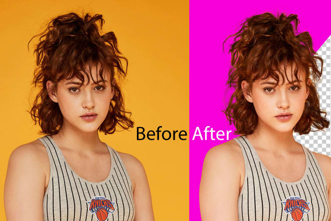 I will background removal 5 images hair masking