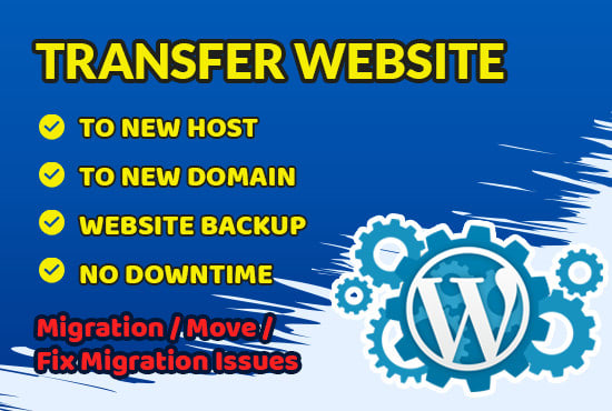 I will backup, migrate or transfer wordpress website