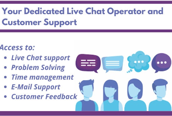 I will be your active live chat operator and customer support