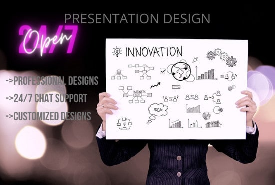 I will be your graphic artist for all of your presentations